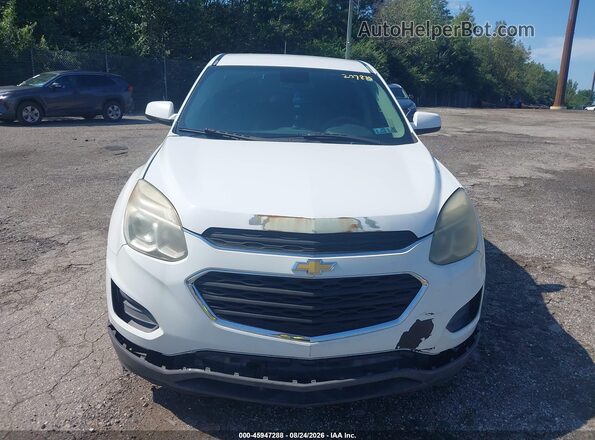 2GNALBEK7G6207835 2016 CHEVROLET EQUINOX Белый Вид спереди