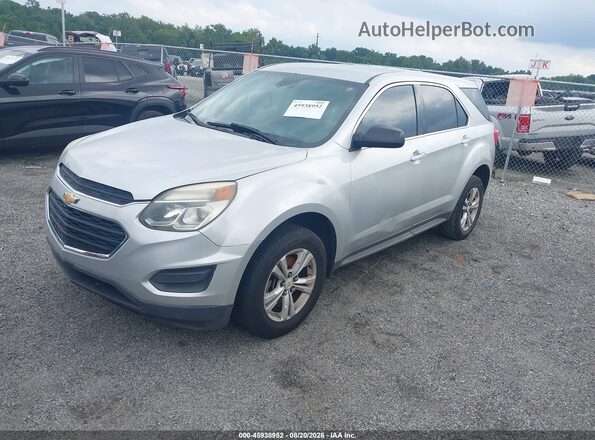 2GNALBEK7H1607733 2017 CHEVROLET EQUINOX Silver წინა მარცხენა ხედი სამი მეოთხედიდან