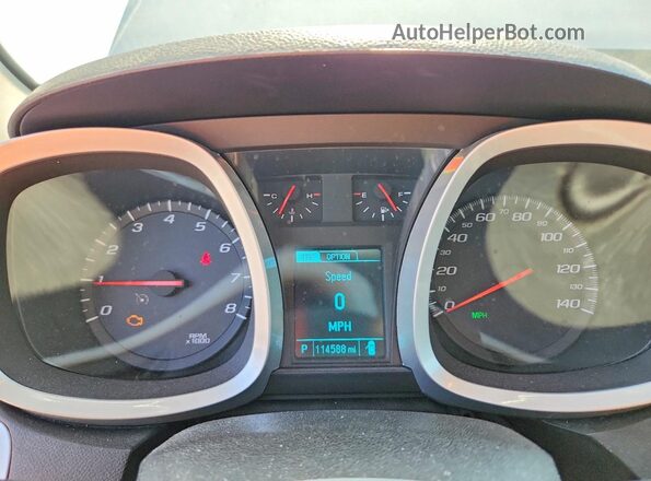 2GNALCEK0H6251196 2017 CHEVROLET EQUINOX Silver Вид щитка приладів