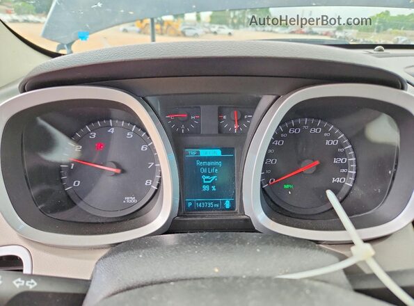 2GNALCEK2G1121173 2016 CHEVROLET EQUINOX Blue Вид щитка приладів
