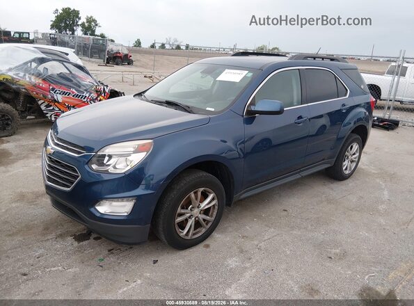 2GNALCEK4G6288458 2016 CHEVROLET EQUINOX Blue Առջևի ձախ երեք քառորդ տեսարան