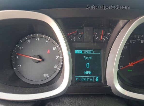 2GNALCEK5H1607459 2017 CHEVROLET EQUINOX Gray Вид щитка приладів