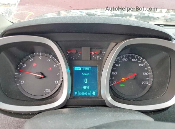 2GNALCEK6H1589876 2017 CHEVROLET EQUINOX Maroon Vista del cuadro de instrumentos