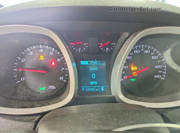 2GNALCEK7G1116731 2016 CHEVROLET EQUINOX Silver Вид щитка приладів