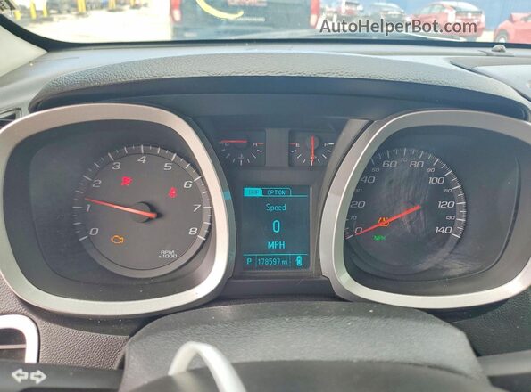2GNALCEK7H6273888 2017 CHEVROLET EQUINOX Black Вид щитка приладів