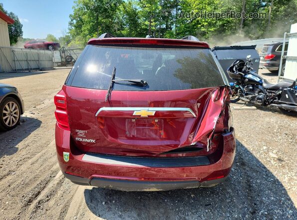 2GNALCEK8H1528481 2017 CHEVROLET EQUINOX Red Rear view