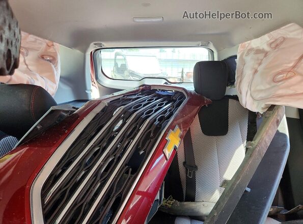 2GNALCEK8H1528481 2017 CHEVROLET EQUINOX Red Rear seats view