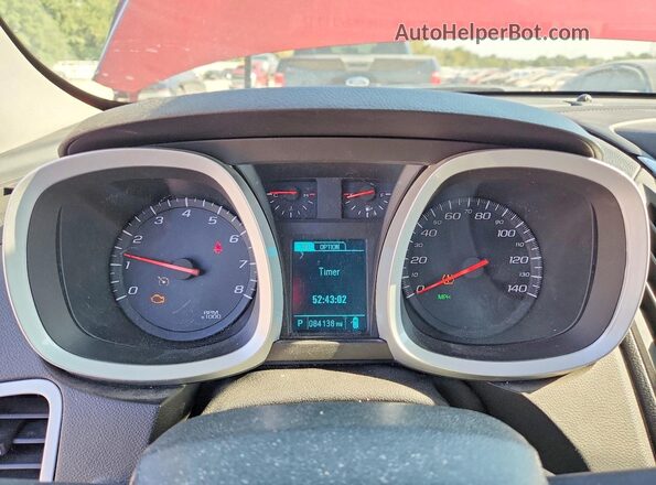 2GNALCEK8H1607200 2017 CHEVROLET EQUINOX Red Vista del cuadro de instrumentos