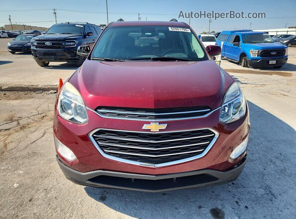 2GNALCEK8H1607200 2017 CHEVROLET EQUINOX Red Vista frontal
