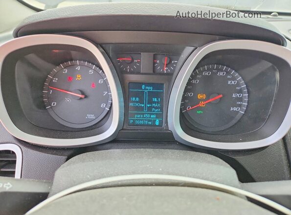 2GNALCEKXG1135404 2016 CHEVROLET EQUINOX Blue ხელსაწყოთა პანელის ხედი