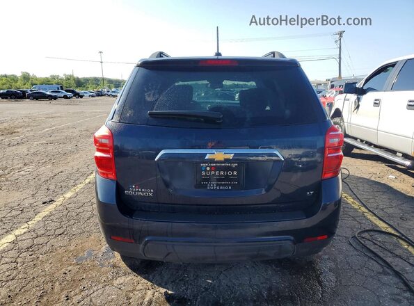 2GNALCEKXH1603018 2017 CHEVROLET EQUINOX Blue უკანა ხედი