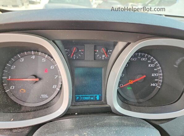 2GNALCEKXH6260911 2017 CHEVROLET EQUINOX Black Вид щитка приладів