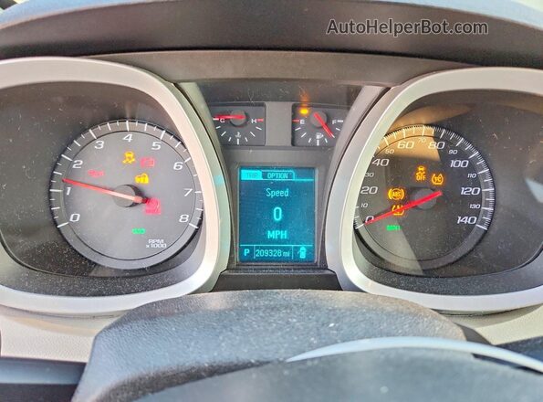 2GNALCEKXH6290734 2017 CHEVROLET EQUINOX Silver Widok zestawu wskaźników