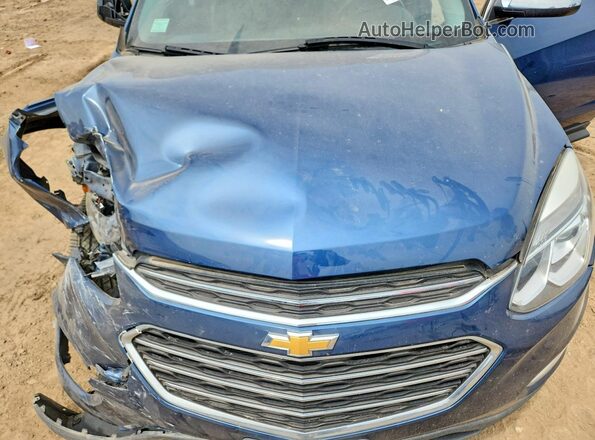 2GNALDEK3G6230007 2016 CHEVROLET EQUINOX Blue Вид задньої частини салону
