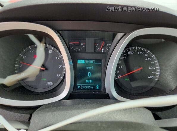 2GNALDEK3G6230007 2016 CHEVROLET EQUINOX Blue Вид щитка приладів