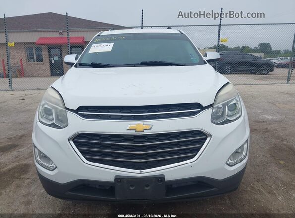 2GNALDEK6G6294929 2016 CHEVROLET EQUINOX White Вид щитка приладів