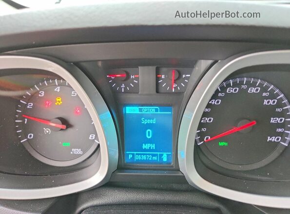 2GNALDEK7G6228972 2016 CHEVROLET EQUINOX White Vista del cuadro de instrumentos