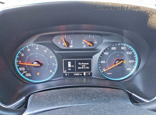 2GNAXFEV2L6233016 2020 CHEVROLET EQUINOX Синий Вид щитка приборов