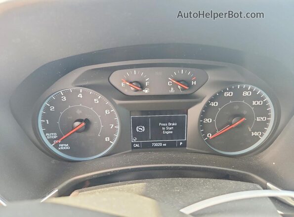 2GNAXHEV0L6123271 2020 CHEVROLET EQUINOX Blue Вид щитка приладів