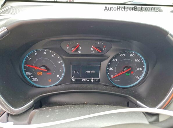 2GNAXHEV2J6171948 2018 CHEVROLET EQUINOX Charcoal Widok zestawu wskaźników