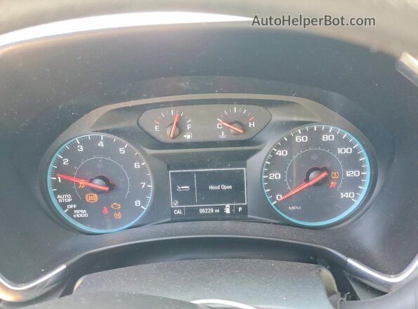 2GNAXHEV2J6332413 2018 CHEVROLET EQUINOX Black Вид щитка приладів