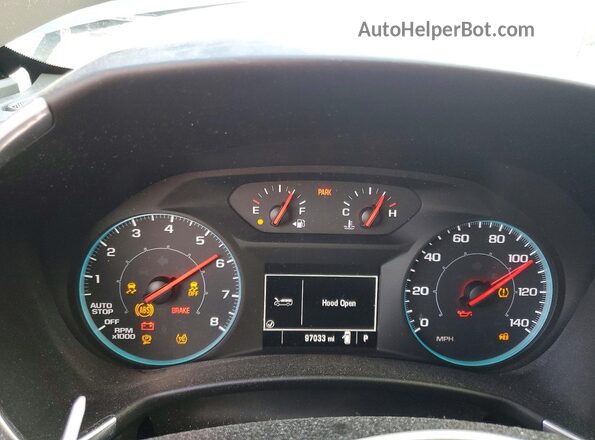 2GNAXHEV2K6140815 2019 CHEVROLET EQUINOX Gray Widok zestawu wskaźników