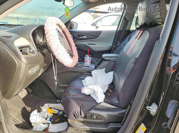 2GNAXHEV3M6137022 2021 CHEVROLET EQUINOX Черный Вид салона спереди