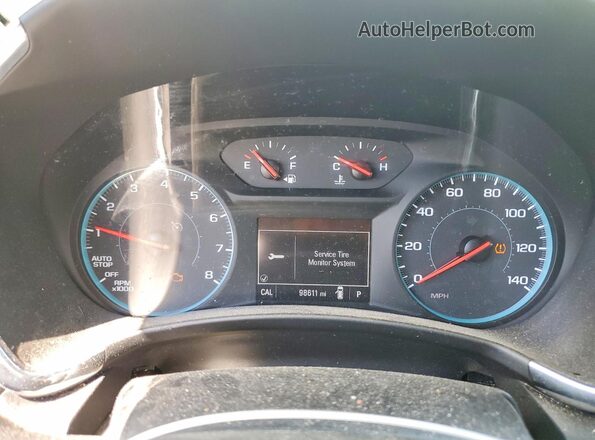 2GNAXJEV0J6312829 2018 CHEVROLET EQUINOX White Вид щитка приладів