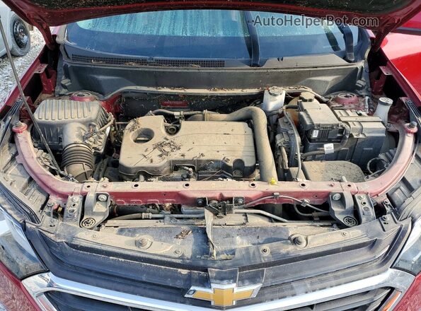 2GNAXJEV1J6207085 2018 CHEVROLET EQUINOX Red ძრავის განყოფილების ხედი
