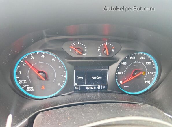 2GNAXJEV1J6329087 2018 CHEVROLET EQUINOX Silver Вид щитка приладів