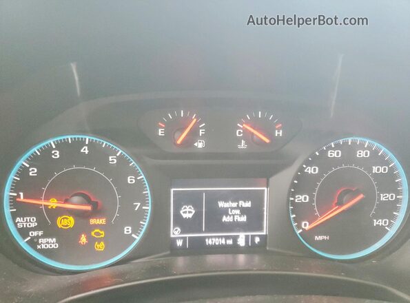 2GNAXJEV2J6192595 2018 CHEVROLET EQUINOX White Widok zestawu wskaźników