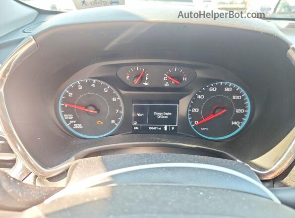 2GNAXJEV3J6251069 2018 CHEVROLET EQUINOX Silver Widok zestawu wskaźników