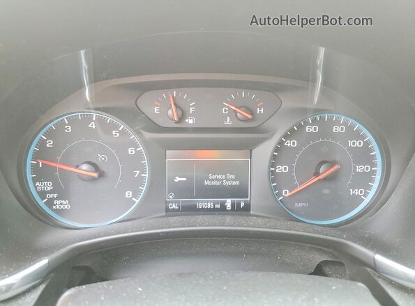 2GNAXJEV4J6129076 2018 CHEVROLET EQUINOX Red Вид щитка приладів