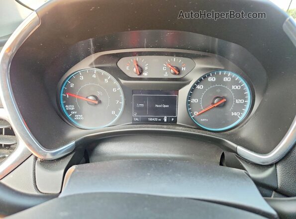 2GNAXJEV6J6313287 2018 CHEVROLET EQUINOX Orange ხელსაწყოთა პანელის ხედი