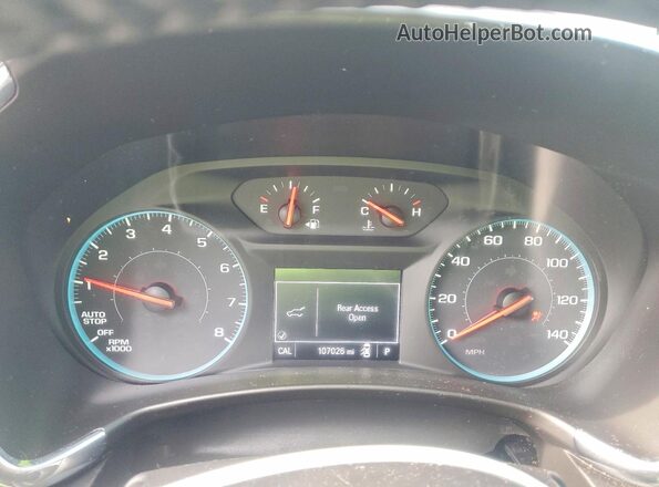 2GNAXJEV7J6209326 2018 CHEVROLET EQUINOX Red Widok zestawu wskaźników