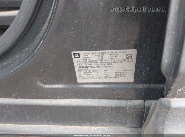 2GNAXJEV7J6237286 2018 CHEVROLET EQUINOX Gray Вид підкапотного простору
