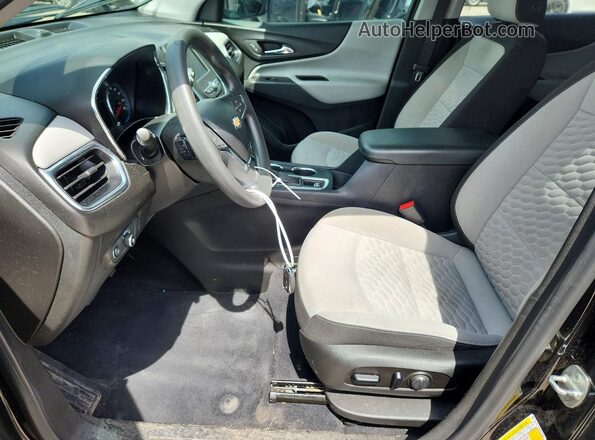 2GNAXJEV8M6133801 2021 CHEVROLET EQUINOX Черный Вид салона спереди