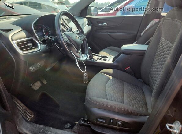 2GNAXJEV9K6253555 2019 CHEVROLET EQUINOX Черный Вид салона спереди