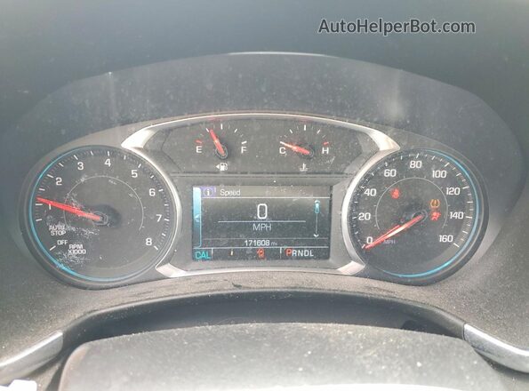 2GNAXJEVXJ6154855 2018 CHEVROLET EQUINOX Black Вид щитка приладів
