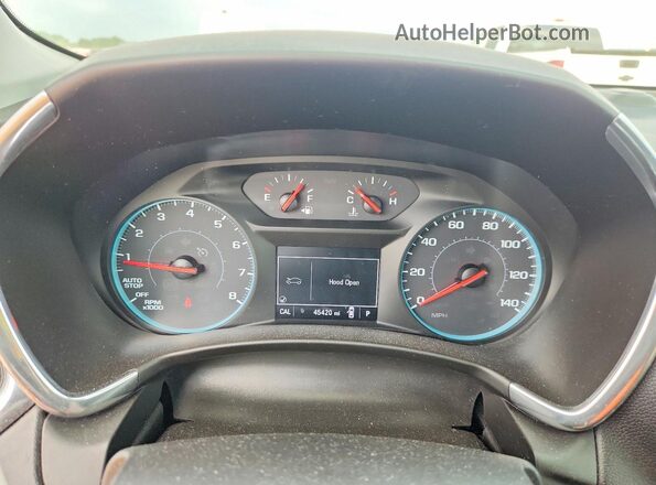 2GNAXKEX0J6207795 2018 CHEVROLET EQUINOX Black Вид щитка приладів
