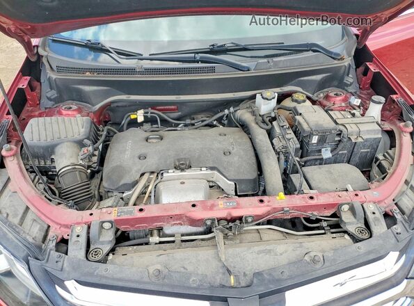 2GNAXKEXXJ6145502 2018 CHEVROLET EQUINOX Red Vista del compartimento del motor