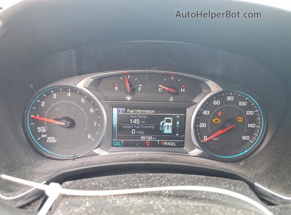 2GNAXMEV1J6235017 2018 CHEVROLET EQUINOX Серебряный Вид щитка приборов