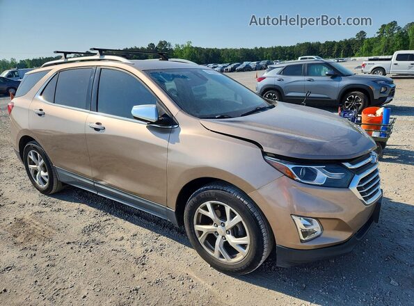 2GNAXMEV2J6246947 2018 CHEVROLET EQUINOX Желто-коричневый Передняя правая четверть