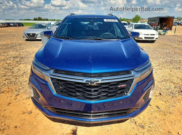2GNAXMEV6N6136697 2022 CHEVROLET EQUINOX Blue Вид спереду