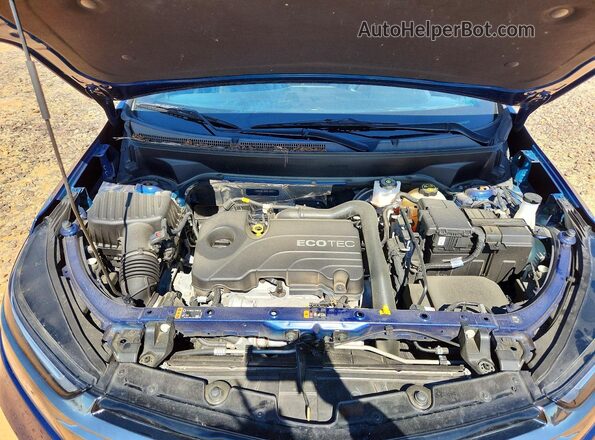 2GNAXMEV6N6136697 2022 CHEVROLET EQUINOX Blue Вид підкапотного простору