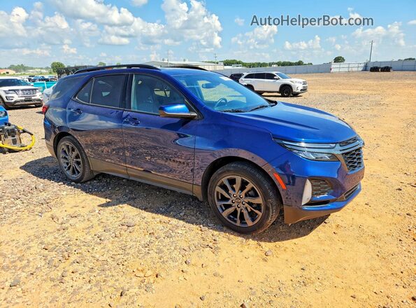 2GNAXMEV6N6136697 2022 CHEVROLET EQUINOX Blue Передня права чверть