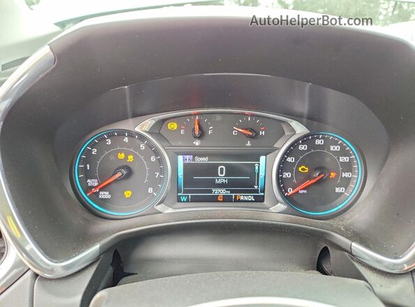 2GNAXNEX5J6145134 2018 CHEVROLET EQUINOX Зеленый Вид щитка приборов