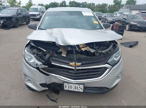 2GNAXREV4J6165705 2018 CHEVROLET EQUINOX Silver Դիմացի տեսք