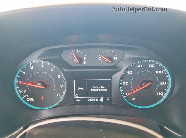 2GNAXREV6J6317192 2018 CHEVROLET EQUINOX Белый Вид щитка приборов