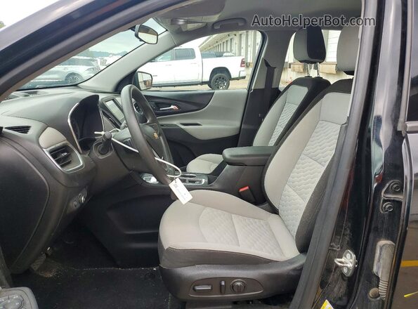 2GNAXREV6J6325485 2018 CHEVROLET EQUINOX Black Вид салону спереду